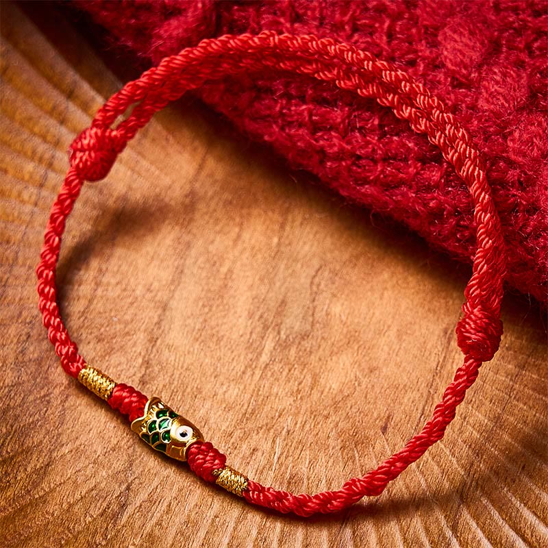 Nimara Ritual Hand-Woven Koi Fish Success Rope Bracelet