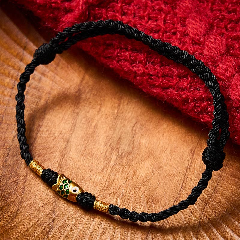 Nimara Ritual Hand-Woven Koi Fish Success Rope Bracelet
