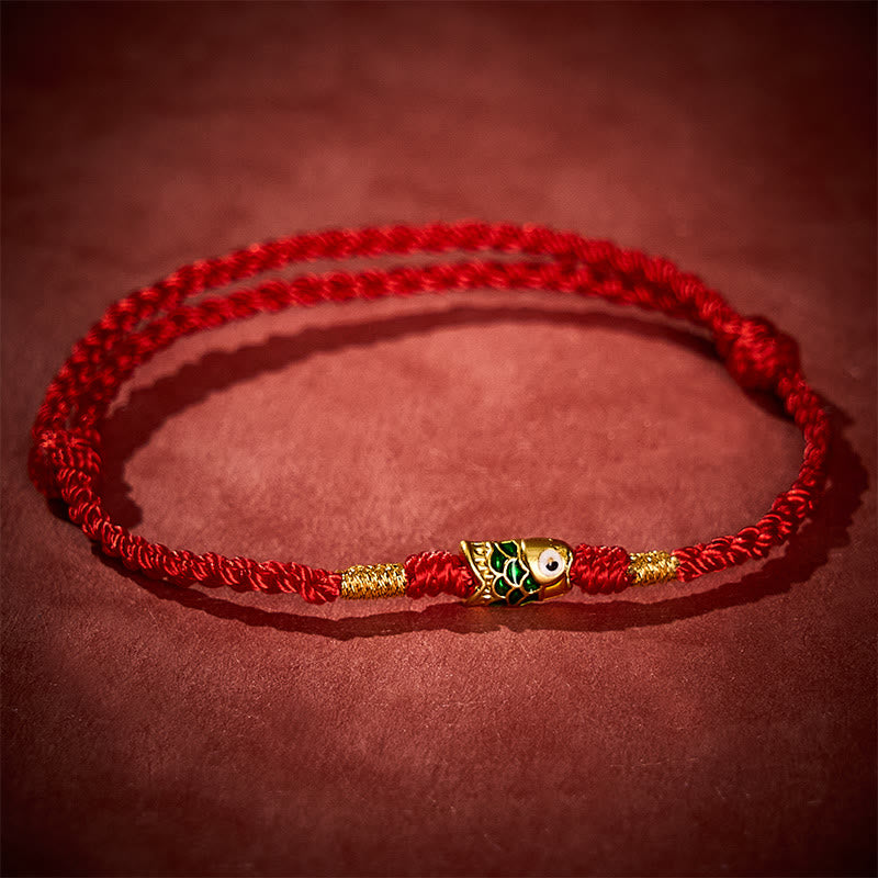 Nimara Ritual Hand-Woven Koi Fish Success Rope Bracelet