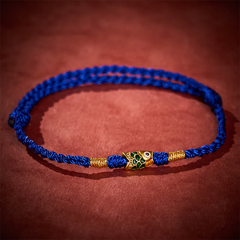 Nimara Ritual Hand-Woven Koi Fish Success Rope Bracelet