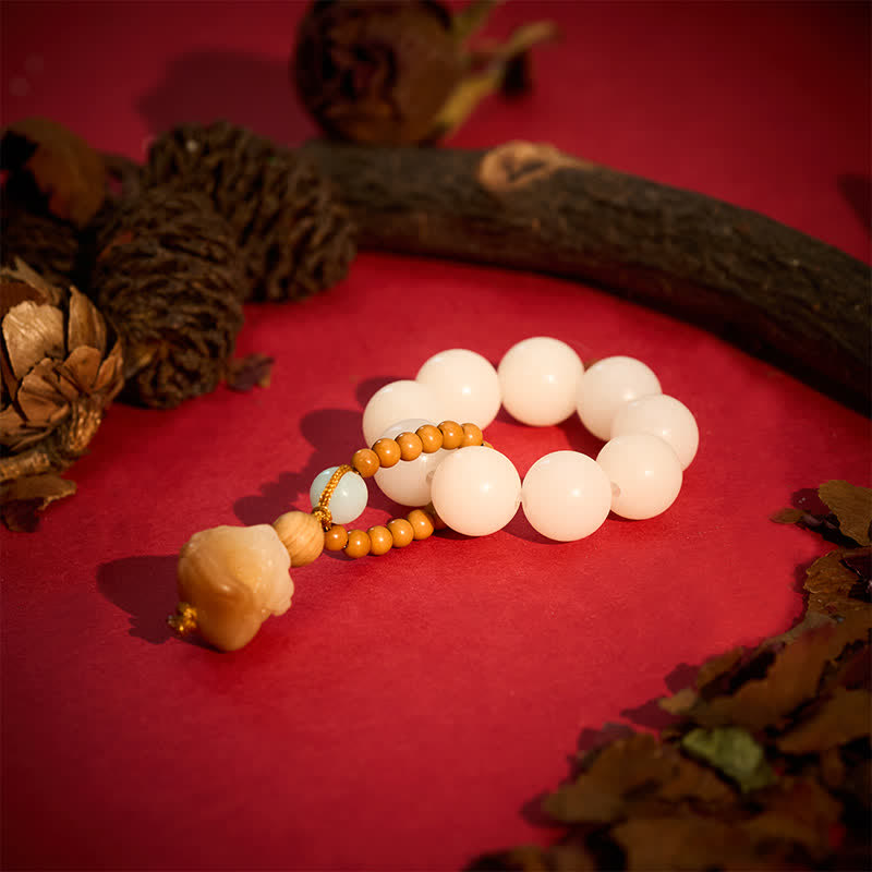 Nimara Ritual Vajra Seed Charcoal-Grilled Bodhi Lion Pendant Strength Tactile Meditation Beads Decorations