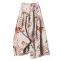 Nimara Ritual Cotton Linen Fairy Floral Pattern Women's Elastic Waist Wide Leg Pants With Pockets