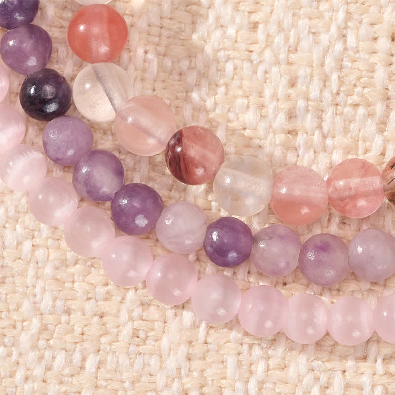 Nimara Ritual 3pcs "Soothe Your Inner Self" Tourmaline Protection Bracelet Includes Gift Message Card