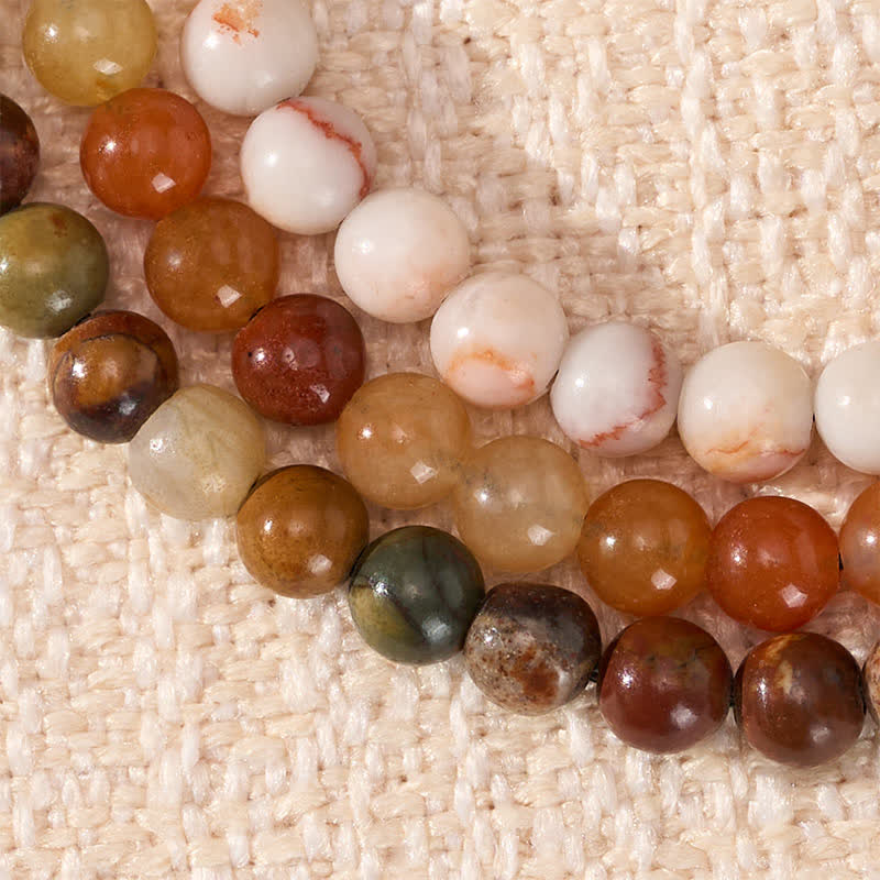 Nimara Ritual 3pcs "Align with Good Fortune" Yellow Aventurine Lucky Bracelet Includes Gift Message Card