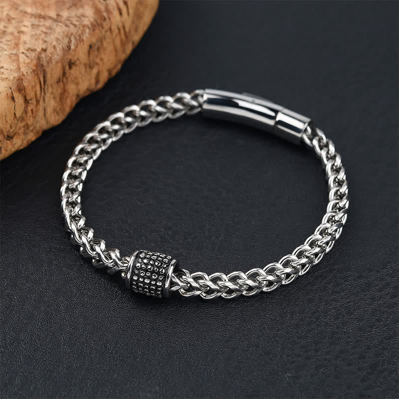 Nimara Ritual Titanium Steel Braided Chain Strengthen Bracelet