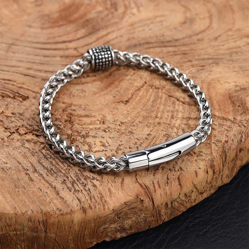 Nimara Ritual Titanium Steel Braided Chain Strengthen Bracelet