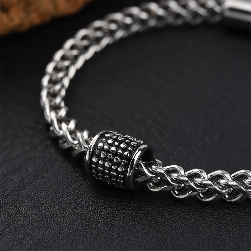 Nimara Ritual Titanium Steel Braided Chain Strengthen Bracelet