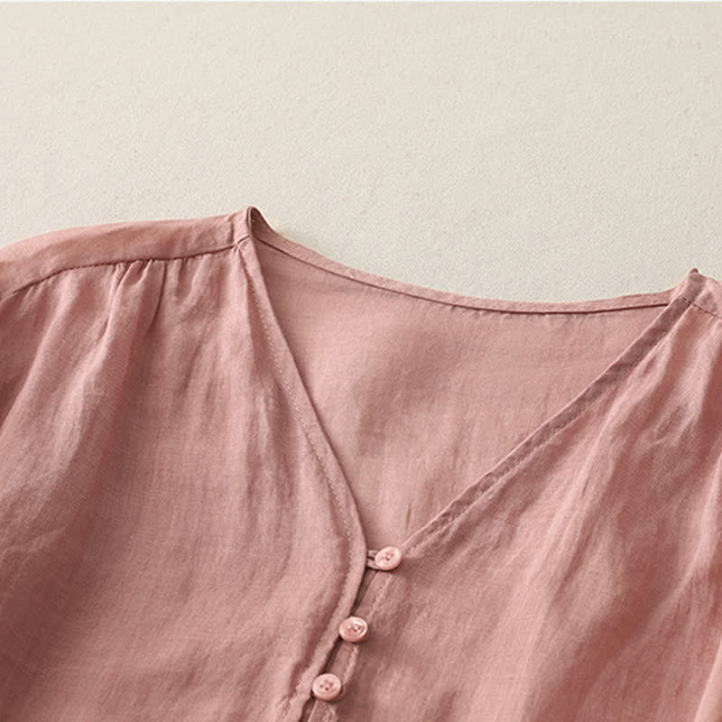 Nimara Ritual Embroidery Button-down Women's Shirt