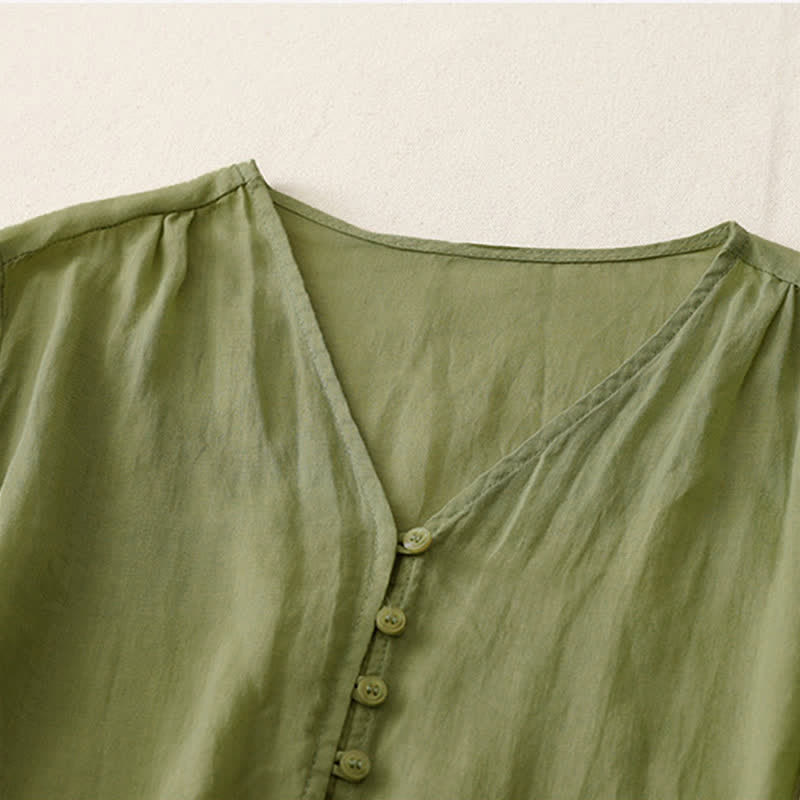 Nimara Ritual Embroidery Button-down Women's Shirt