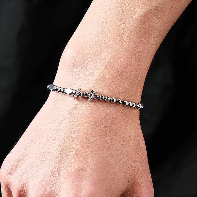 Nimara Ritual Wealth Self Care Copper Brass Beads Design Couple Bracelet