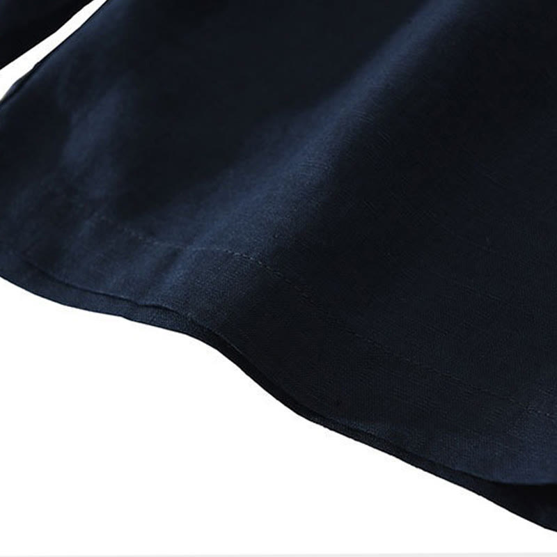 Nimara Ritual Summer Casual Minimalist Wide Leg Solid Zipper Men's Shorts With Pocket