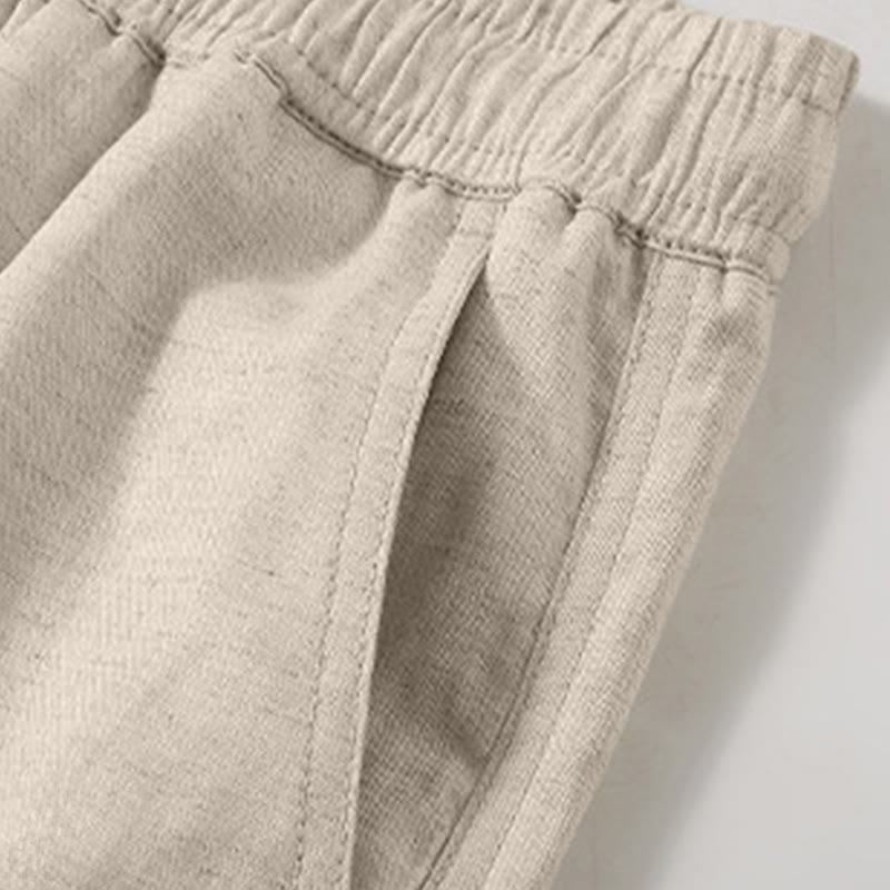 Nimara Ritual Summer Casual Minimalist Drawstring Solid Men's Shorts With Pocket
