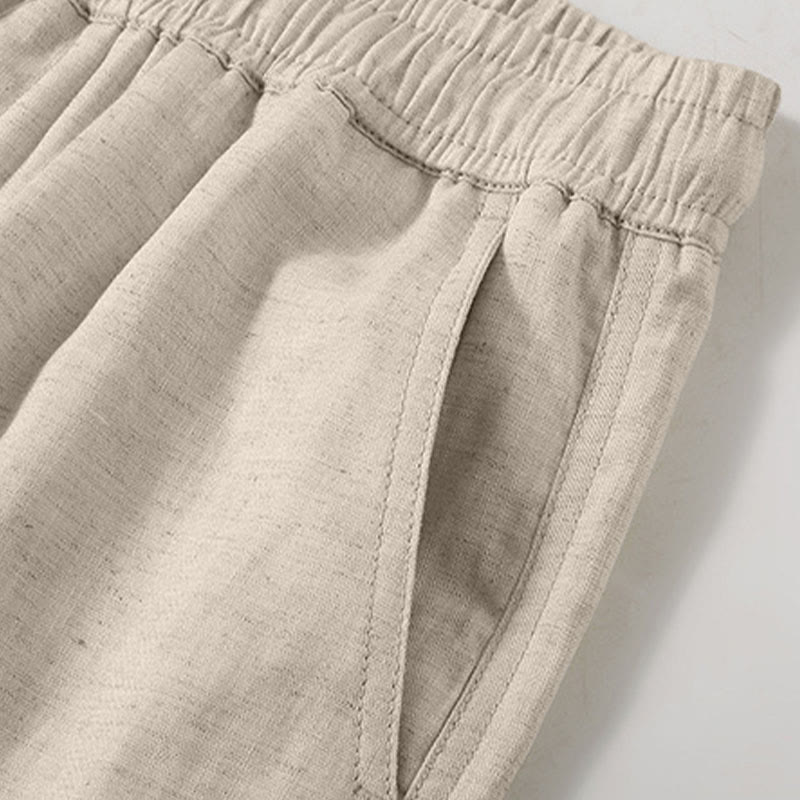 Nimara Ritual Summer Casual Minimalist Drawstring Solid Men's Shorts With Pocket