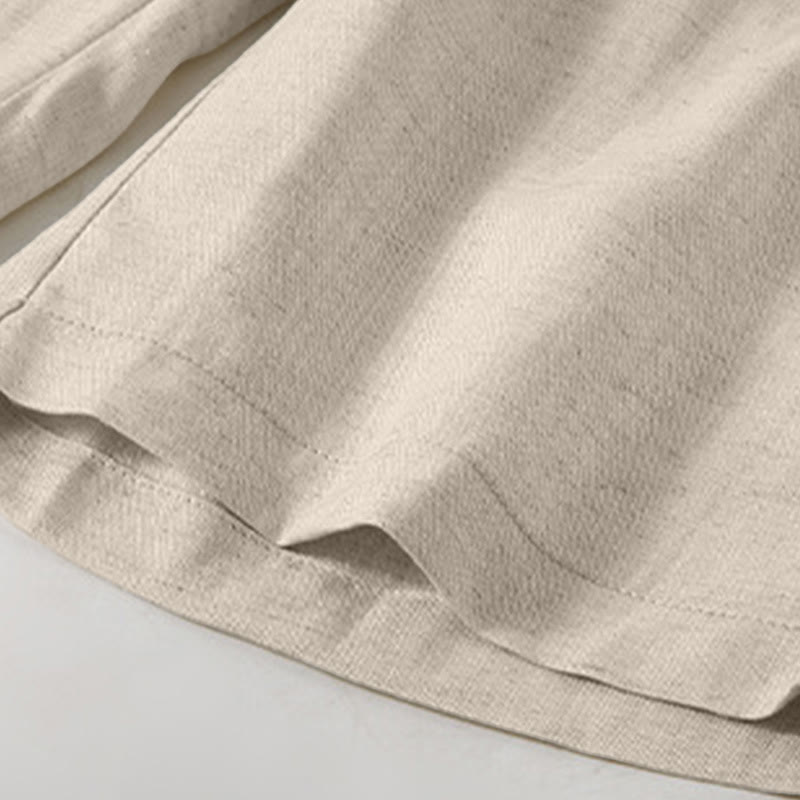 Nimara Ritual Summer Casual Minimalist Drawstring Solid Men's Shorts With Pocket