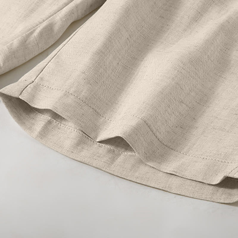 Nimara Ritual Summer Casual Minimalist Drawstring Solid Men's Shorts With Pocket