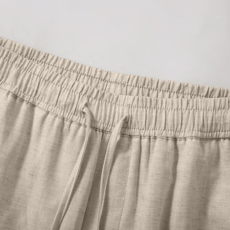 Nimara Ritual Summer Casual Minimalist Drawstring Solid Men's Shorts With Pocket