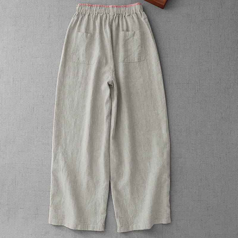 Nimara Ritual Casual Daily Drawstring Simple Design Women's Pants With Pockets