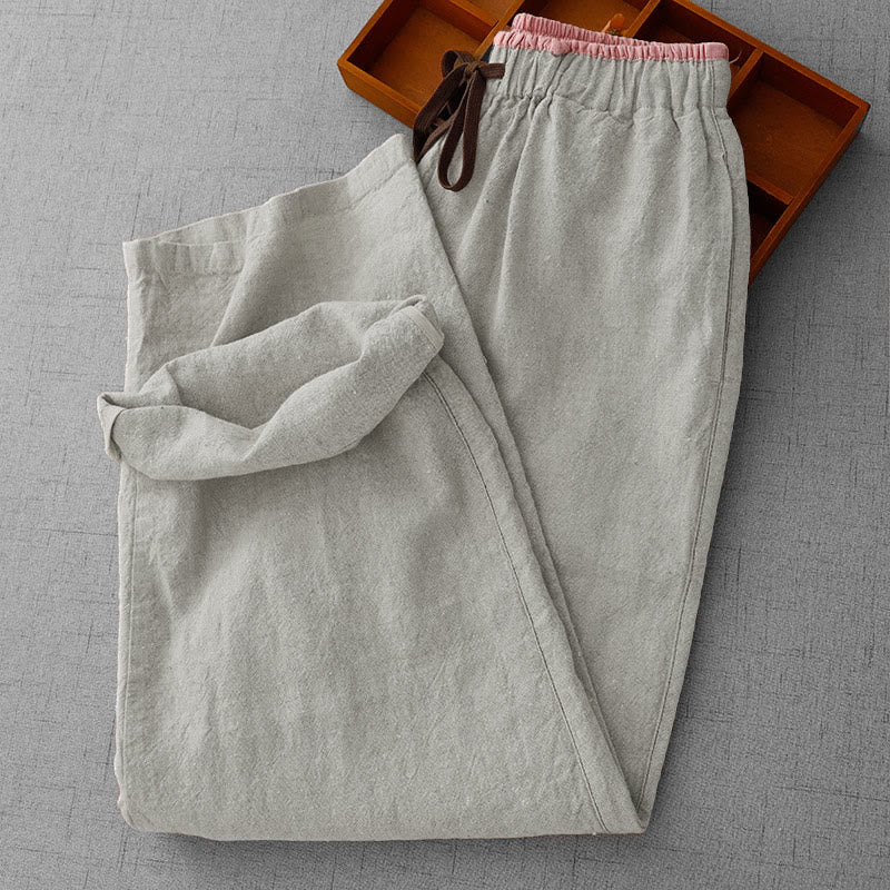 Nimara Ritual Casual Daily Drawstring Simple Design Women's Pants With Pockets