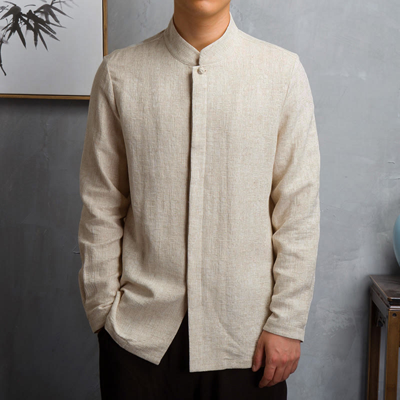 Nimara Ritual Solid Color Chinese Tang Suit Jacket Men Clothing