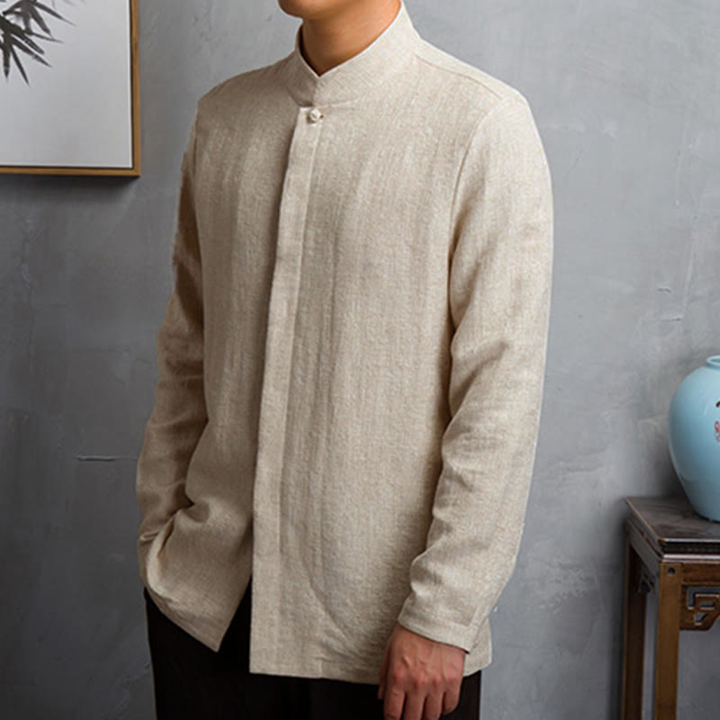 Nimara Ritual Solid Color Chinese Tang Suit Jacket Men Clothing
