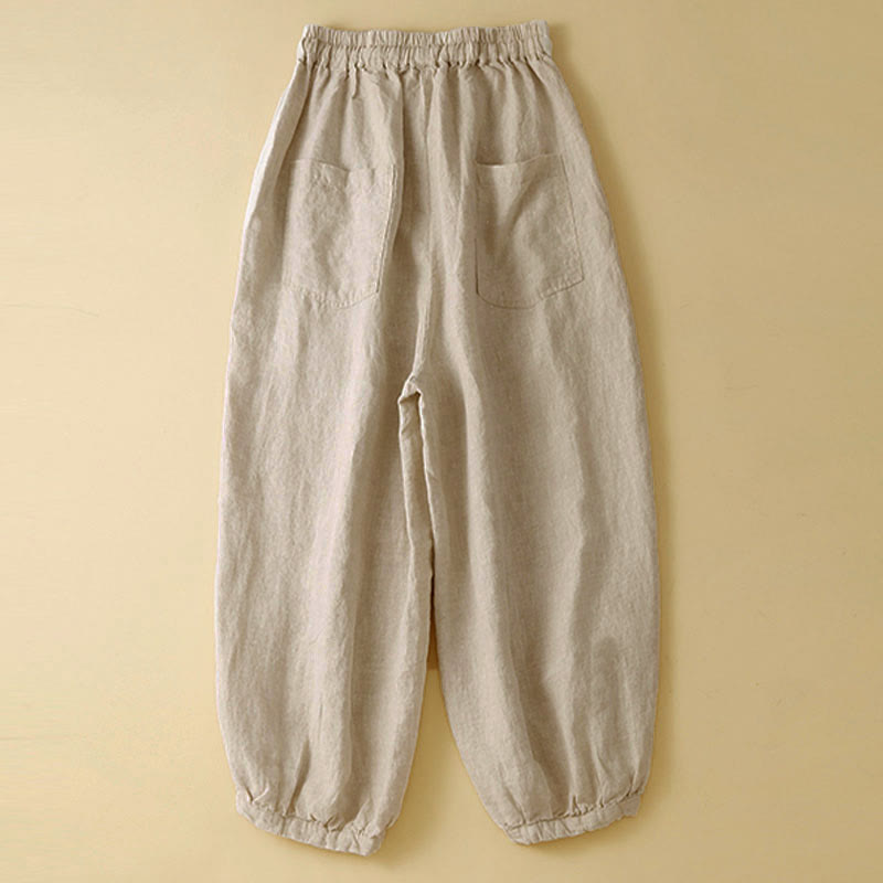 Nimara Ritual Commute Women's Plain Harem Capri Pants With Pockets