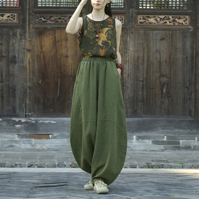 Nimara Ritual Pants Harem Trousers Loose Zen Yoga Tai Chi Women's Pants