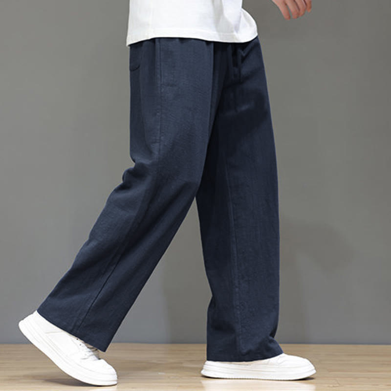 Nimara Ritual Summer Men's Straight Leg Pants With Pockets