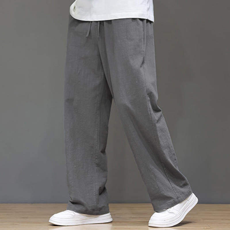 Nimara Ritual Summer Men's Straight Leg Pants With Pockets