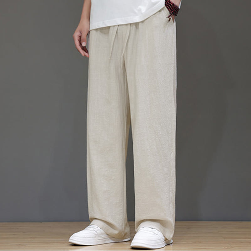 Nimara Ritual Summer Men's Straight Leg Pants With Pockets