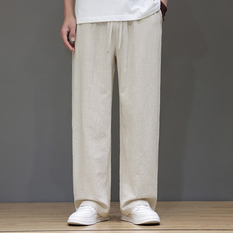 Nimara Ritual Summer Men's Straight Leg Pants With Pockets