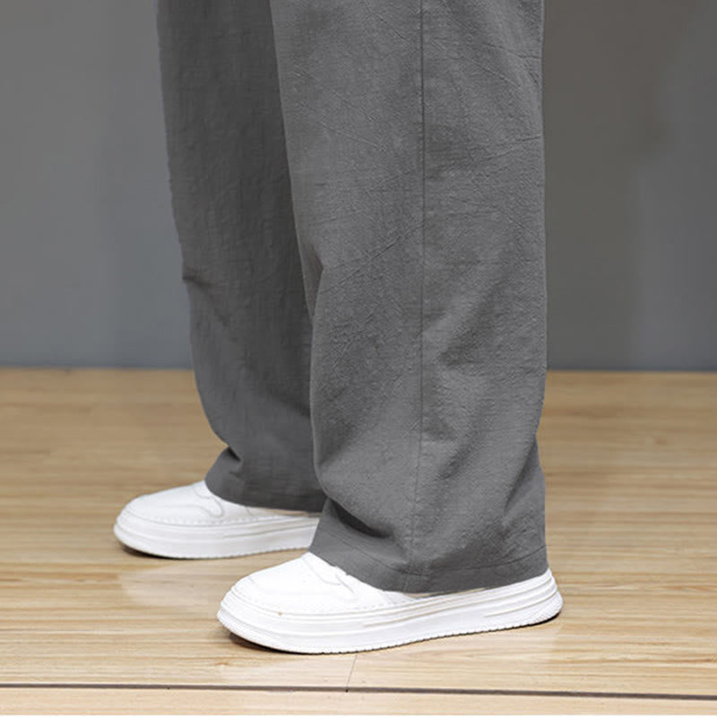 Nimara Ritual Summer Men's Straight Leg Pants With Pockets