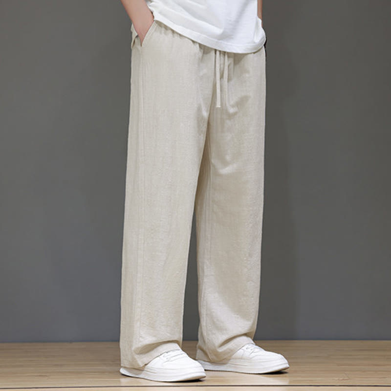 Nimara Ritual Summer Men's Straight Leg Pants With Pockets