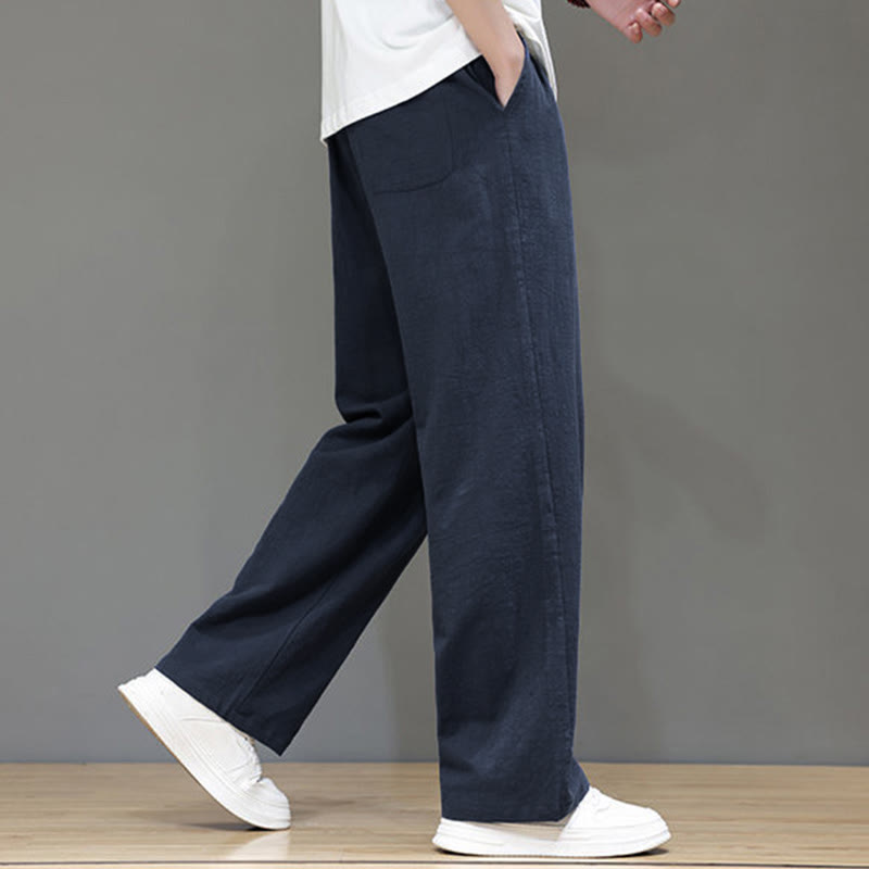 Nimara Ritual Summer Men's Straight Leg Pants With Pockets