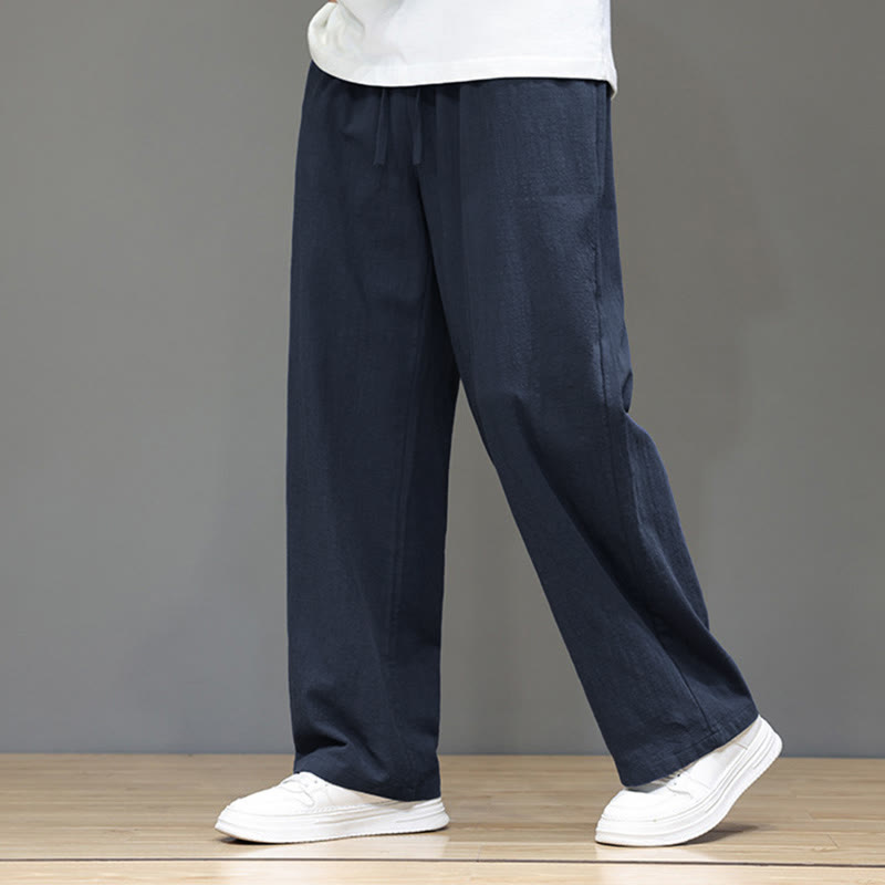 Nimara Ritual Summer Men's Straight Leg Pants With Pockets