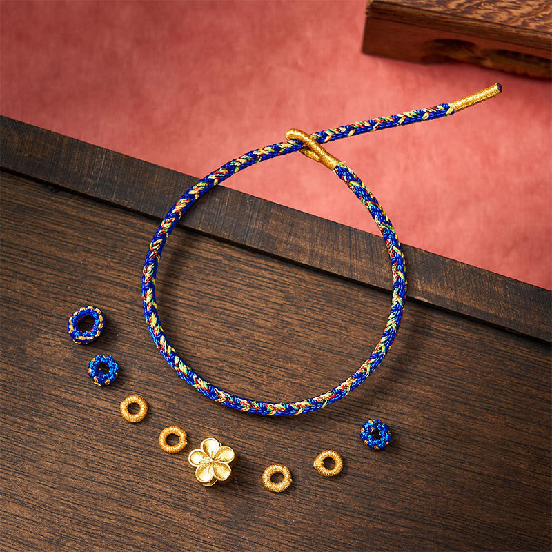 Nimara Ritual Hand-Woven String Om Mani Padme Hum Peace Bracelet