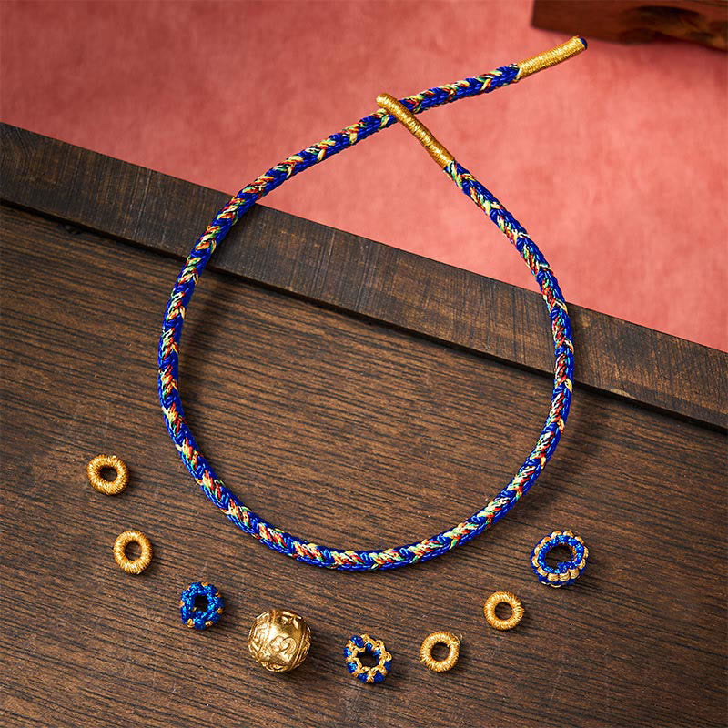 Nimara Ritual Hand-Woven String Om Mani Padme Hum Peace Bracelet