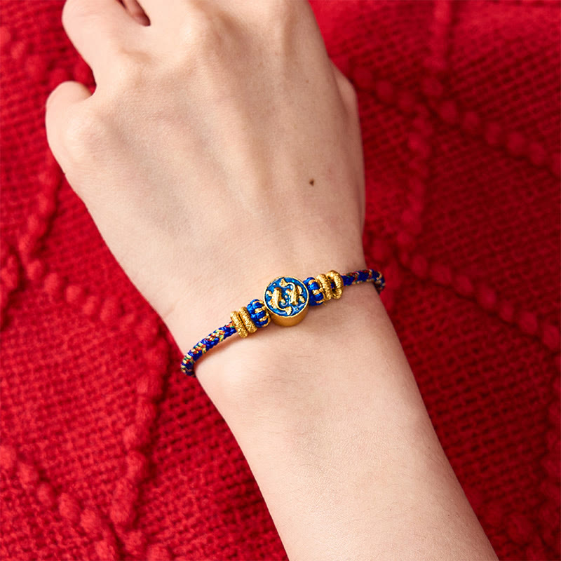 Nimara Ritual Hand-Woven String Double Golden Koi Fish Strength Rope Bracelet