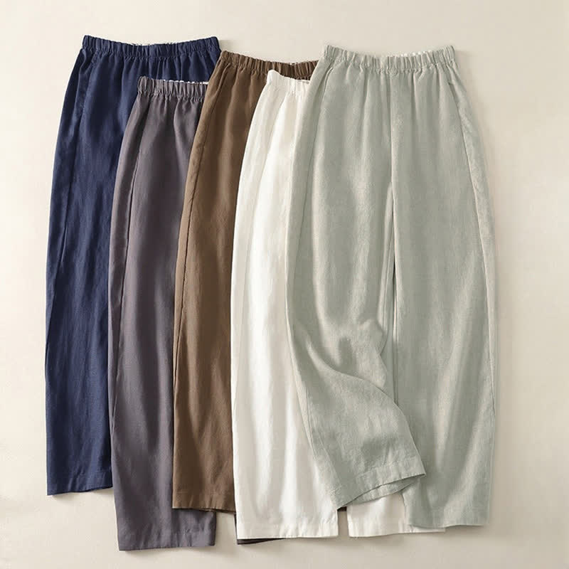 Nimara Ritual Daily Plain Simple Design Women's Pants With Pockets