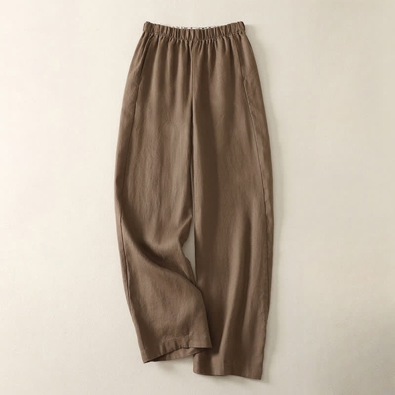 Nimara Ritual Daily Plain Simple Design Women's Pants With Pockets