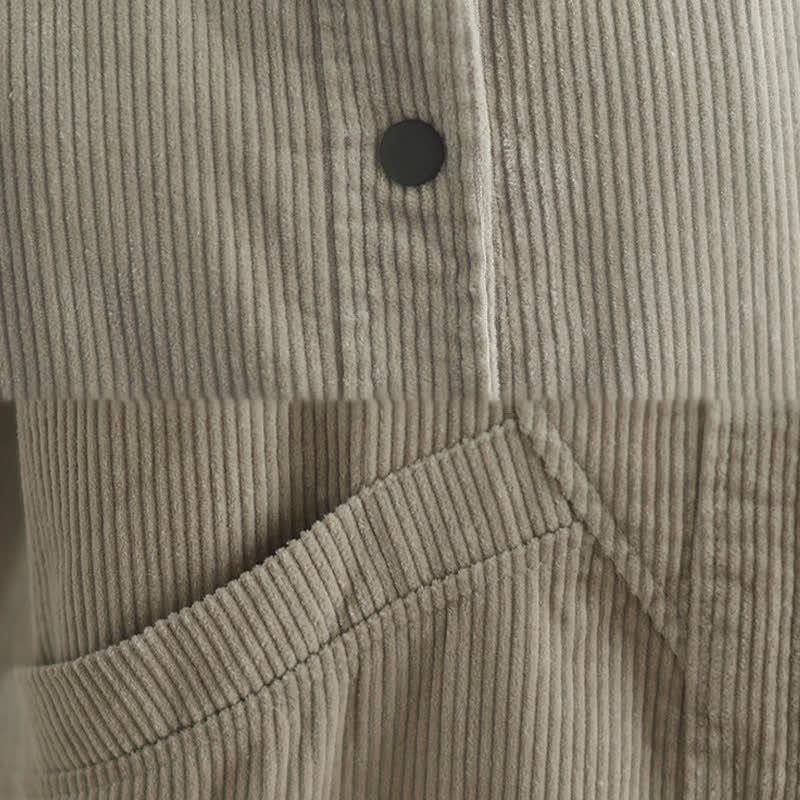 Nimara Ritual Plain Sleeveless Women's Vest Corduroy Waistcoat With Pockets