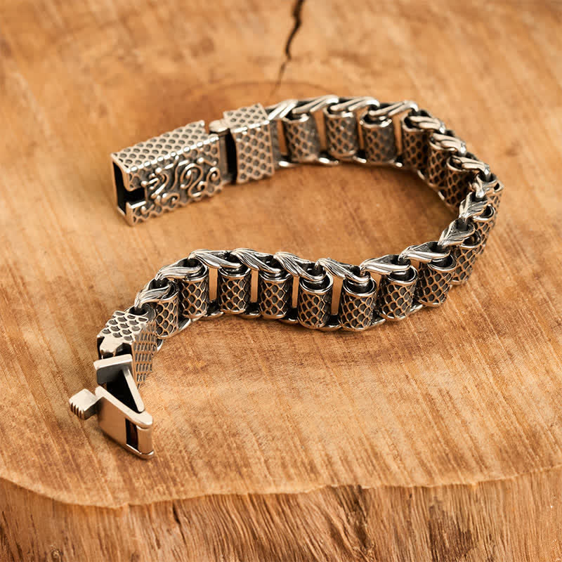 Nimara Ritual Copper Dragon Chain Link Wealth Bracelet
