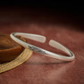 New Beginning and Healing Copper Lotus Cuff Bracelet