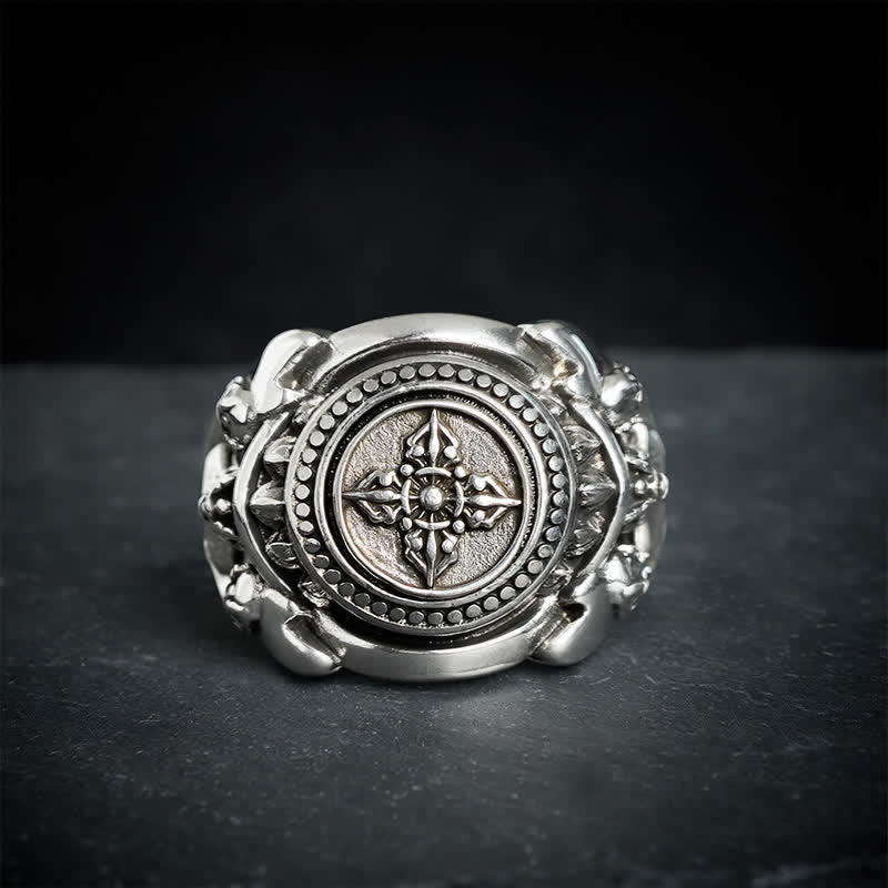 Nimara Ritual Copper Vajra Open Strength Ring