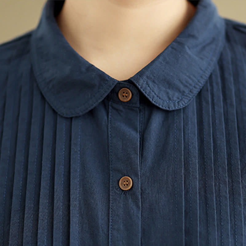 Nimara Ritual Summer Casual Vintage Button-Up Solid Women's Long Sleeve Shirts