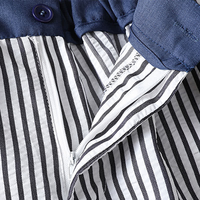 Nimara Ritual Summer Casual Drawstring Striped Long Pants Women's Wide Leg Pants With Pocket