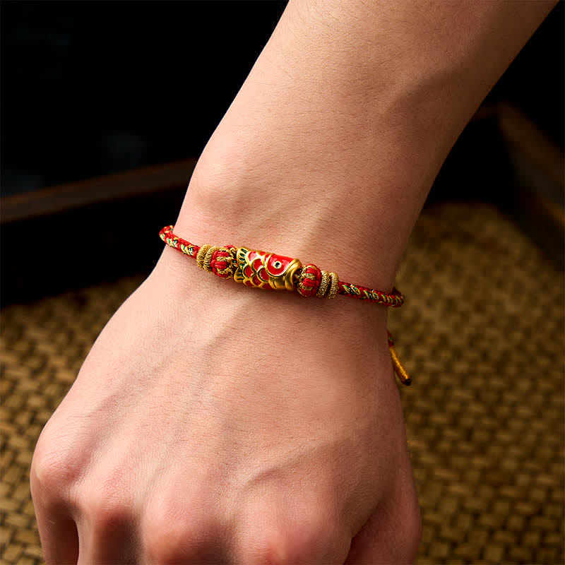 Nimara Ritual Koi Fish Luck Hand-Woven String Bracelet