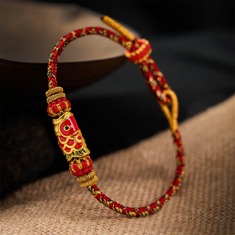 Nimara Ritual Koi Fish Luck Hand-Woven String Bracelet