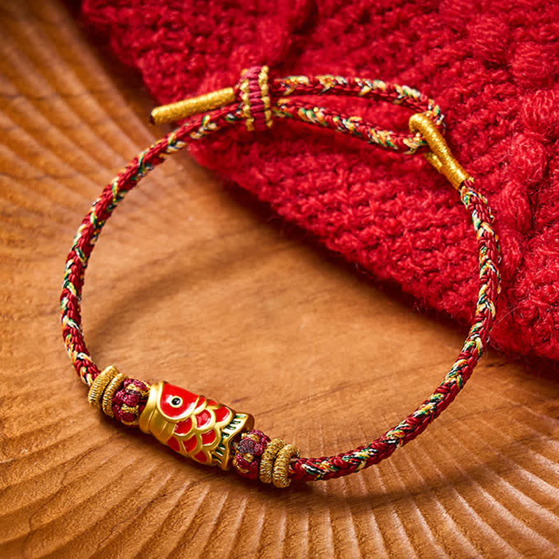 Nimara Ritual Koi Fish Luck Hand-Woven String Bracelet