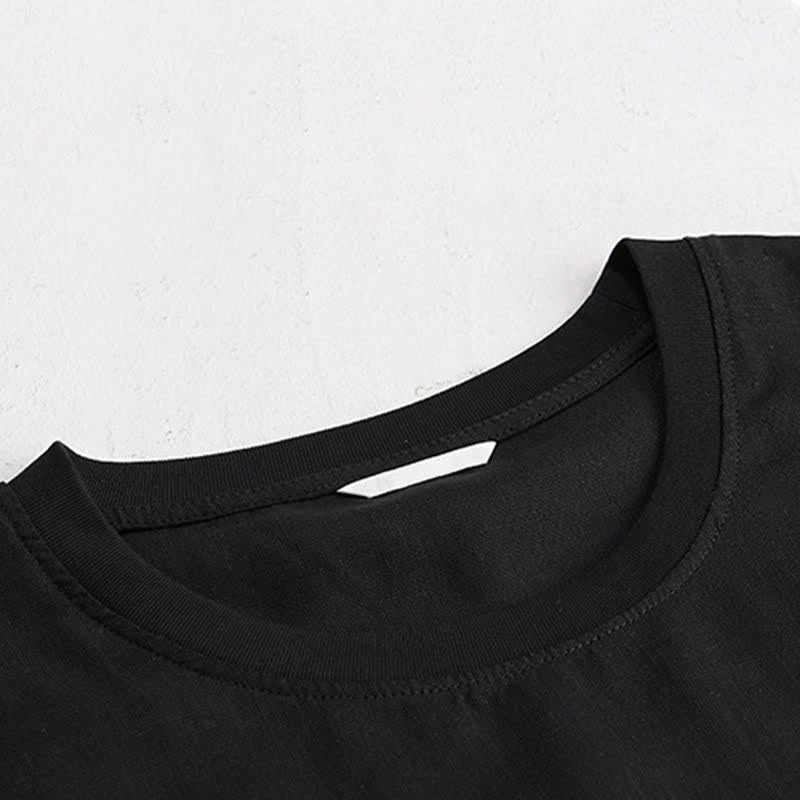 Nimara Ritual Summer Casual Minimalist Solid Men's Short Sleeve T-Shirts With Patch Pocket
