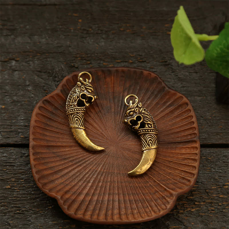 Nimara Ritual Copper Pi Xiu Braided Five Emperor Coins Gourd Wealth Keychains